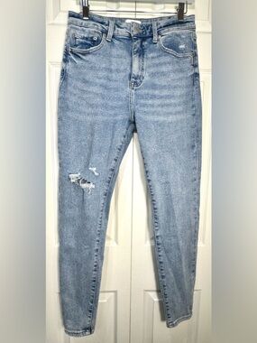 Pistola Aline High Rise Skinny Jeans Distressed Light Wash Size 29